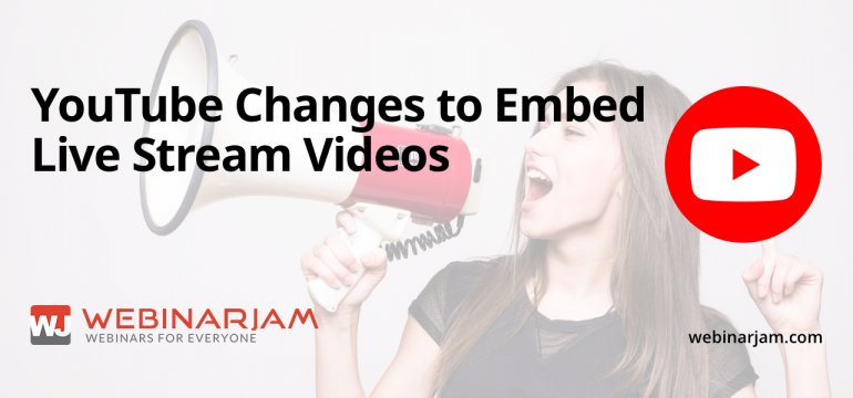 Service Alert YouTube Changes To Embed Live Stream Videos